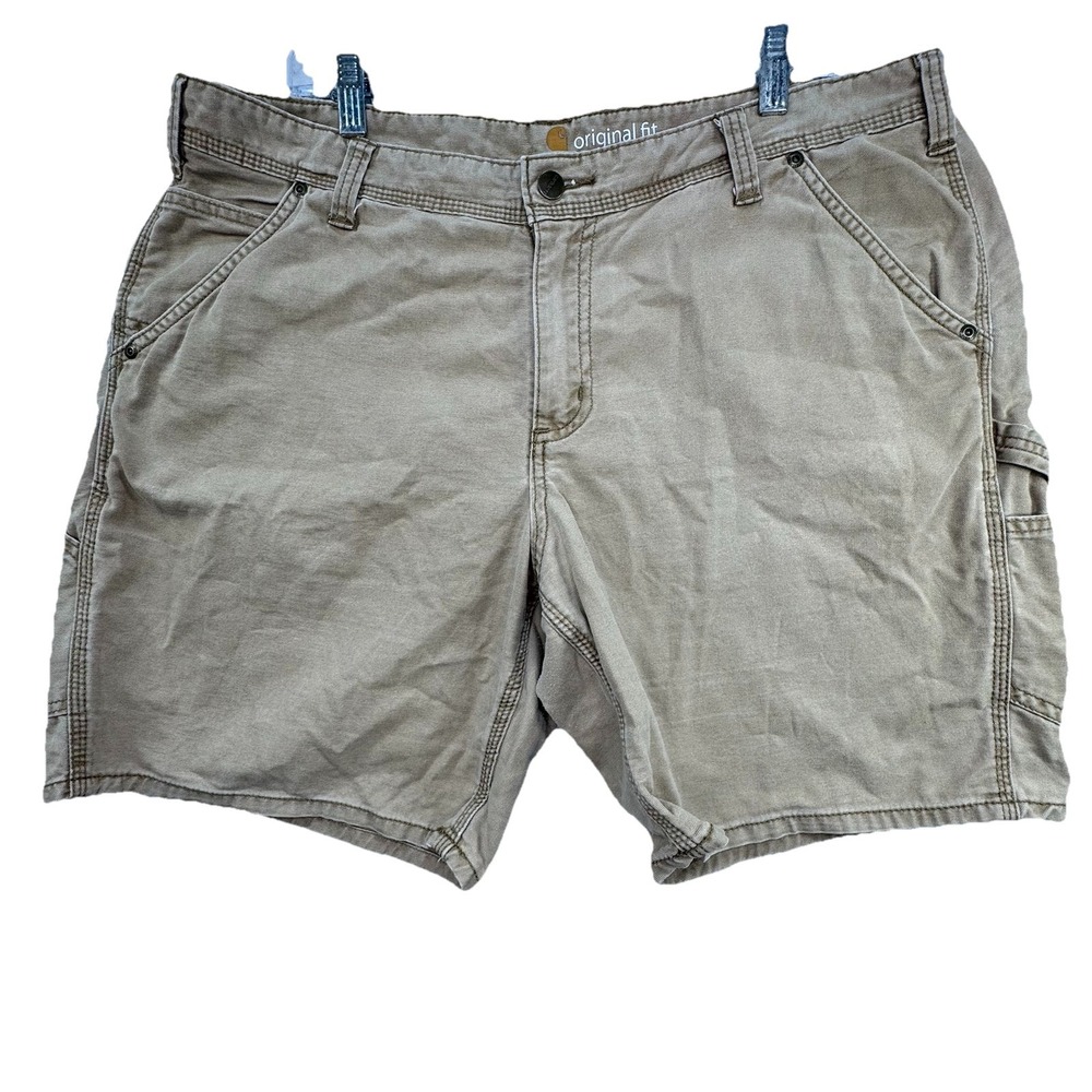 Carhartt Khaki Shorts Women's 16 Original‎ Fit Outdoor Garden Utility